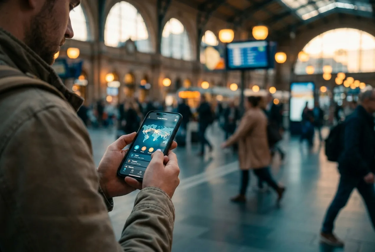 Recomendações — eSIM, transferência e idiomas